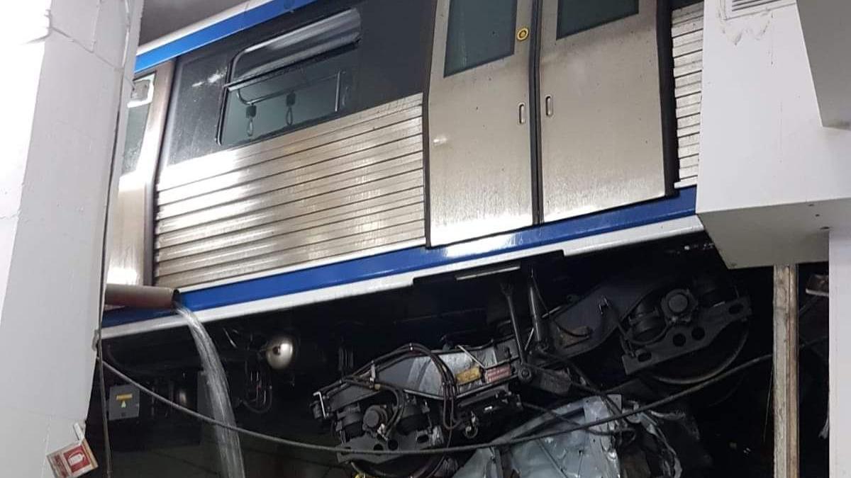 rasturnare de situatie in cazul metroului care a deraiat si a ramas suspendat la doi metri trenul