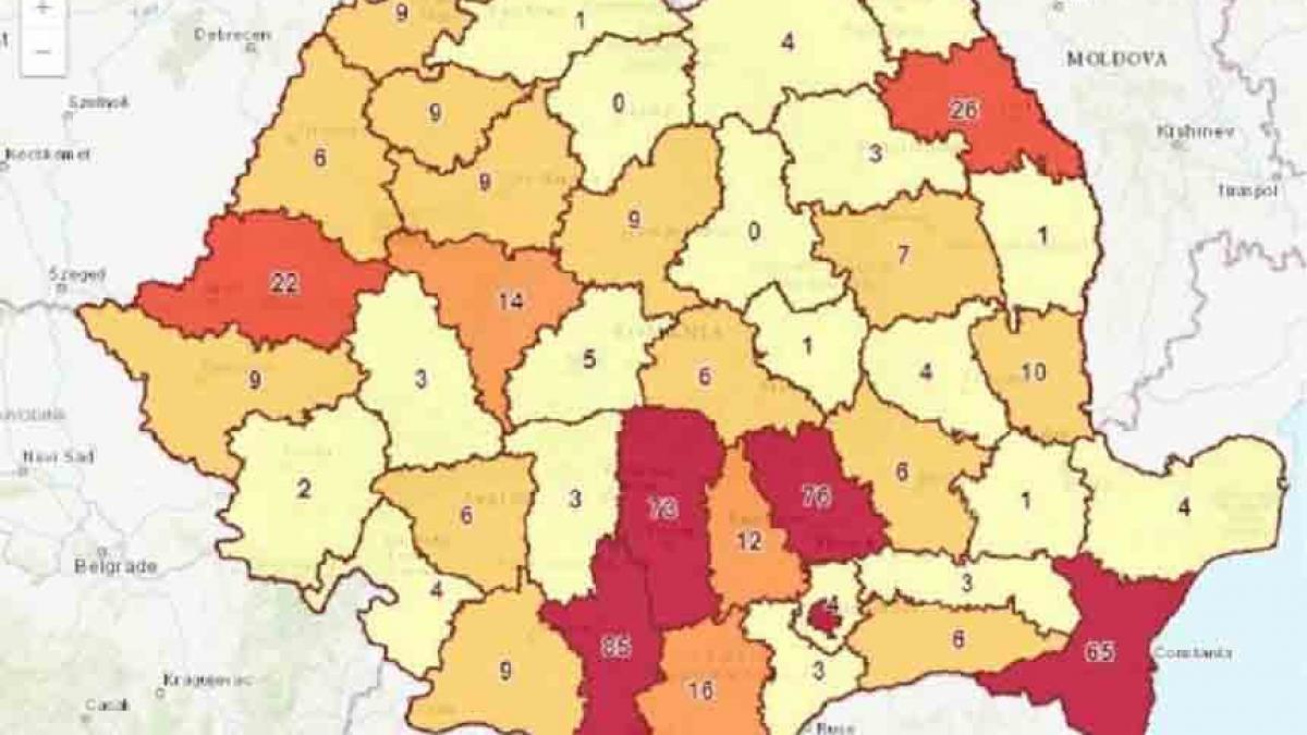 harta gripei in romania care sunt cele mai afectate zone din tara