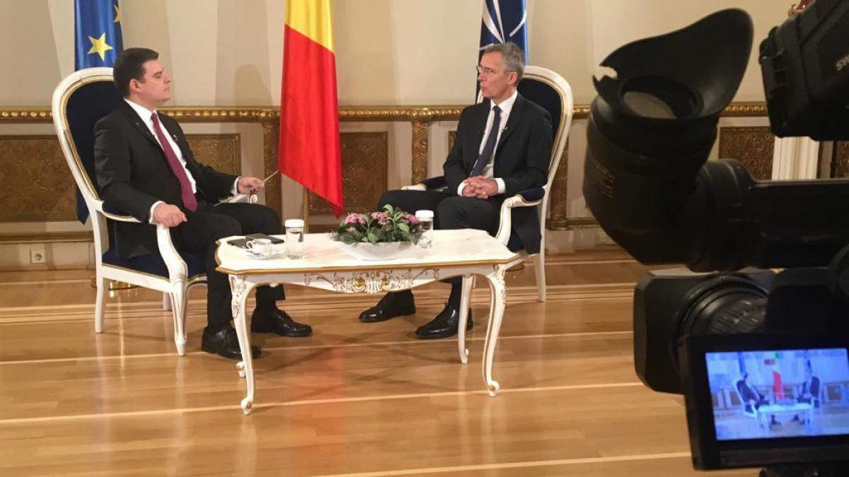 radu tudor interviu eveniment cu secretarul general nato jens stoltenberg romania e in centrul unor