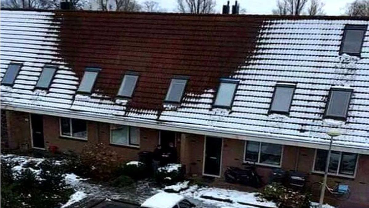 avertismentul politistilor ce ascund acoperisurile pe care zapada s a topit intr un anumit fel