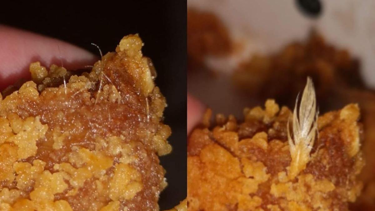 a comandat o portie de pui de la un fast food din romania dar a avut un soc cand a deschis pachetul