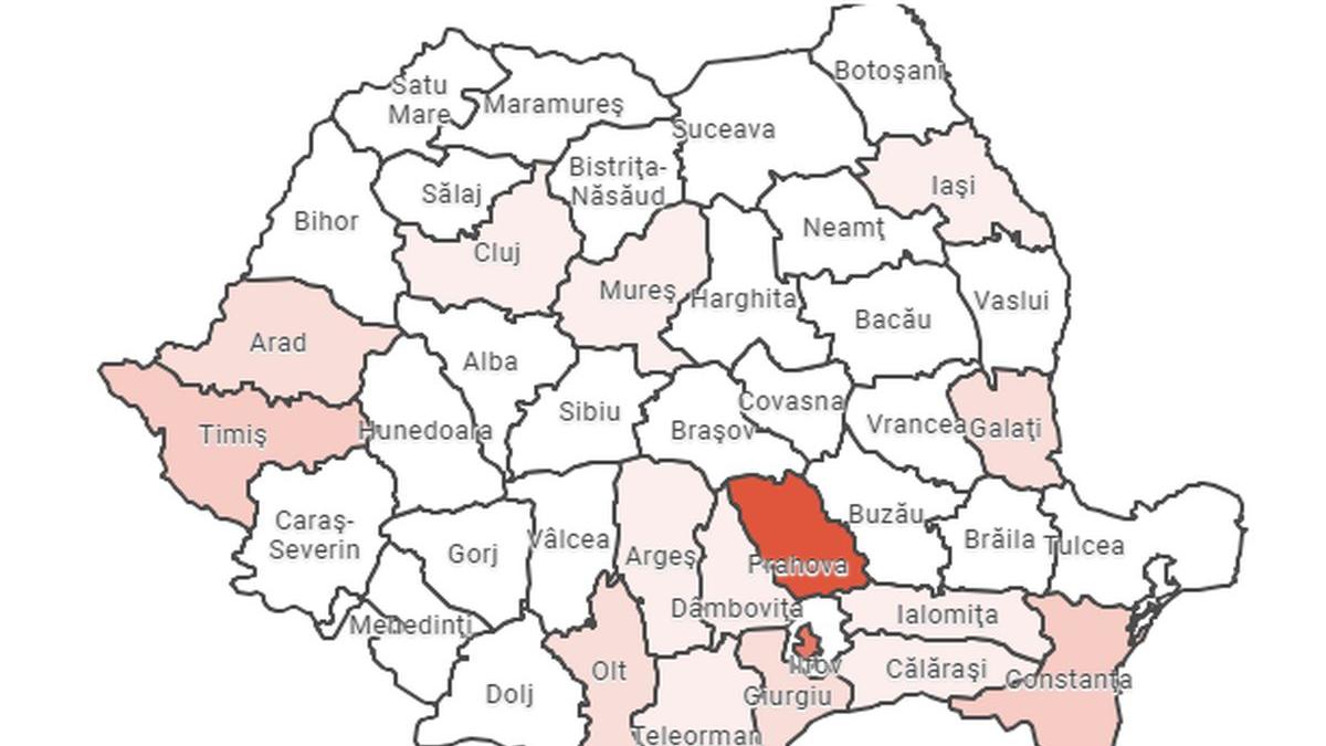 harta gripei in romania care sunt cele mai afectate judete