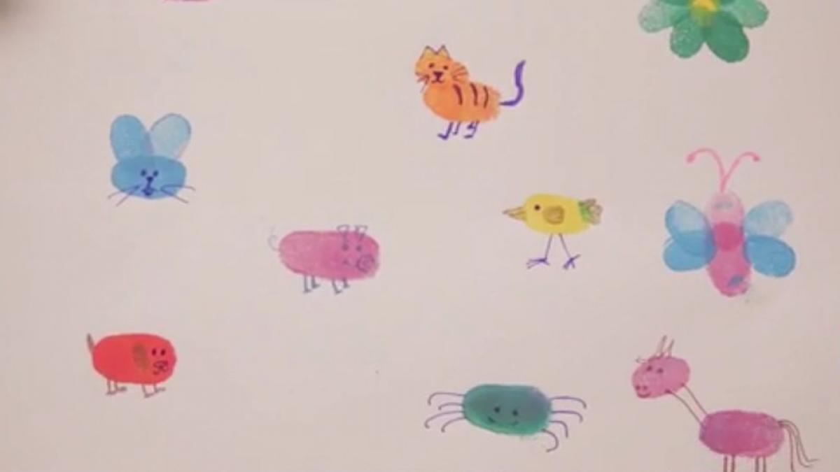 numai de bine pictura cu degetele placerea copilariei