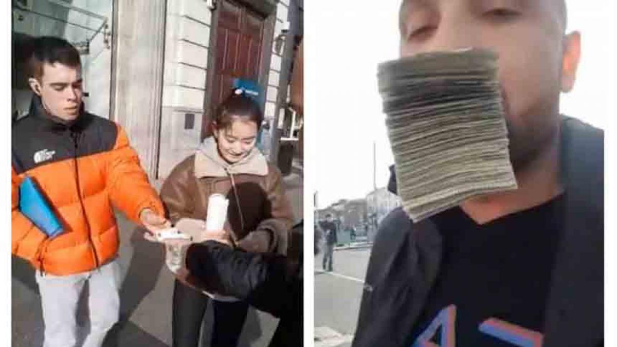 culmea generozitatii in irlanda un roman a dat gratis 5 000 de euro pe strada video