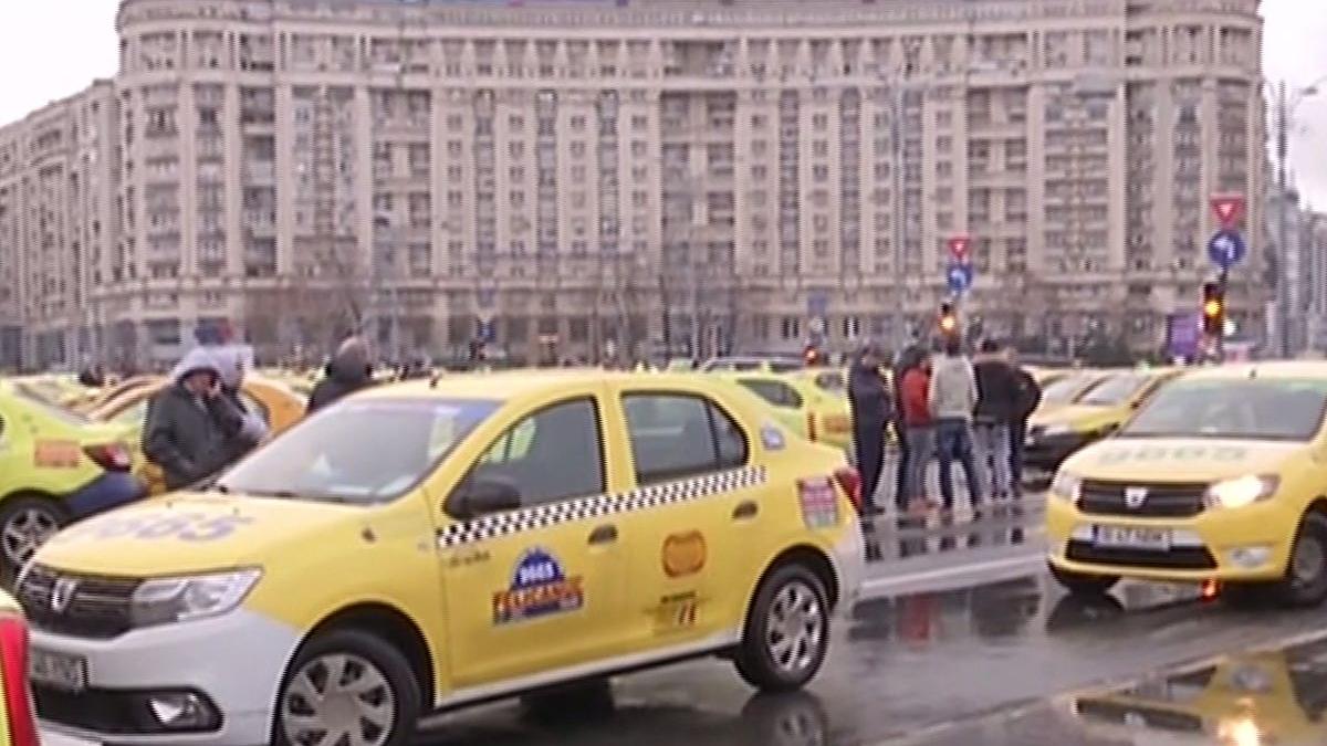 taximetristii protesteaza miercuri in fata guvernului cotar vii in romania te supui legilor in