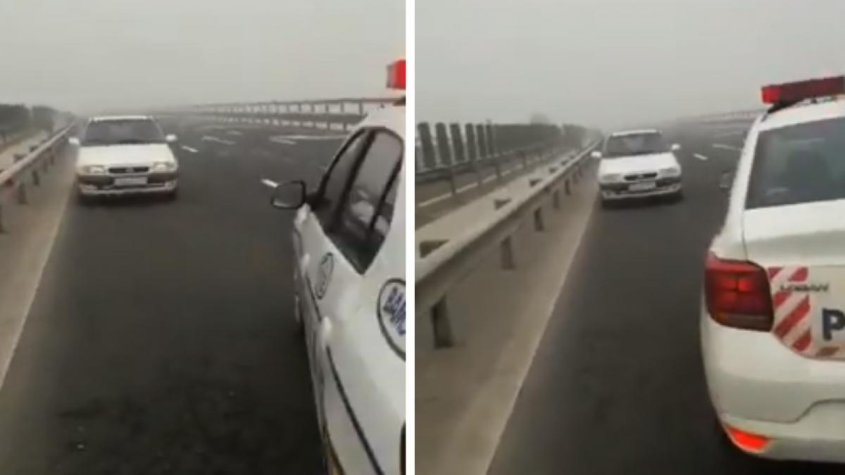 pericol pe autostrada sebes sibiu un sofer de 77 de ani a condus pe contrasens video