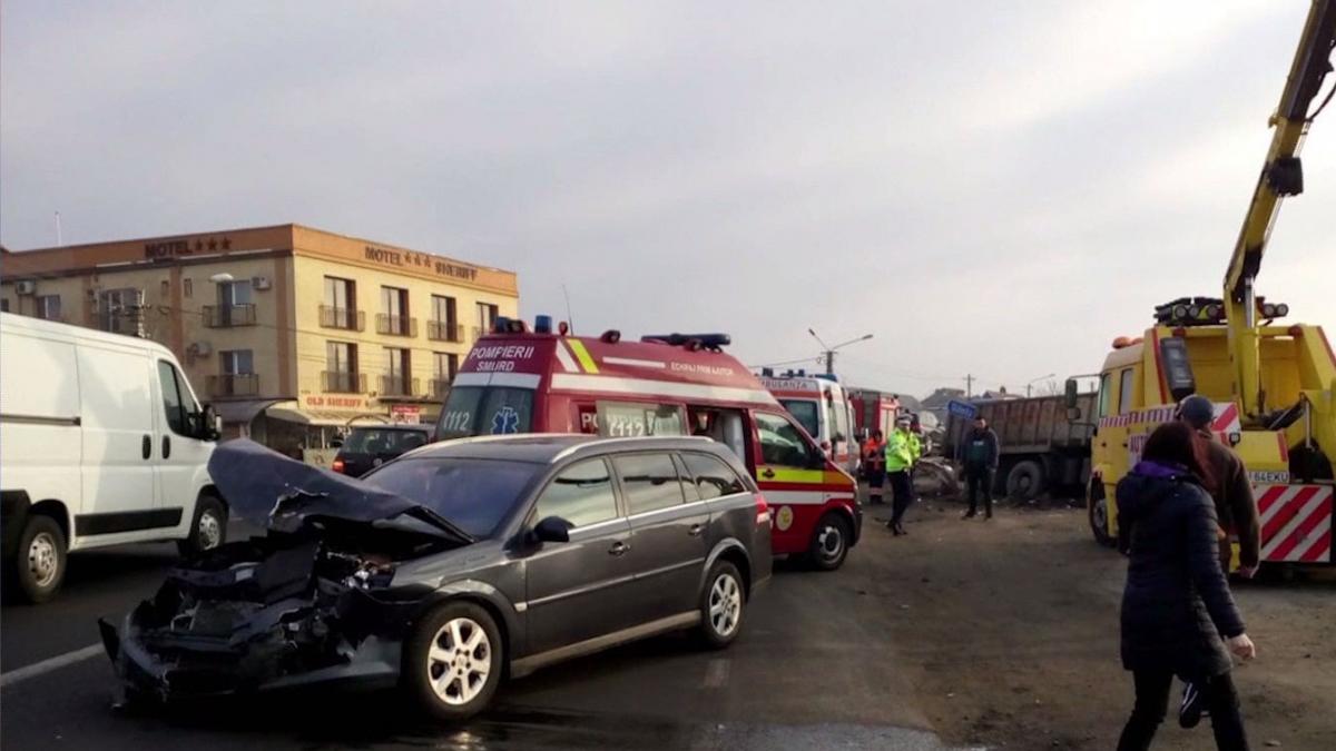 accident in lant in bistrita nasud 8 victime toata scena a fost filmata video