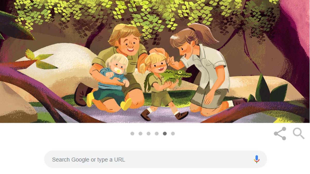 steve irwin 57 de ani de la nastere google marcheaza aceasta zi cu un doodle special