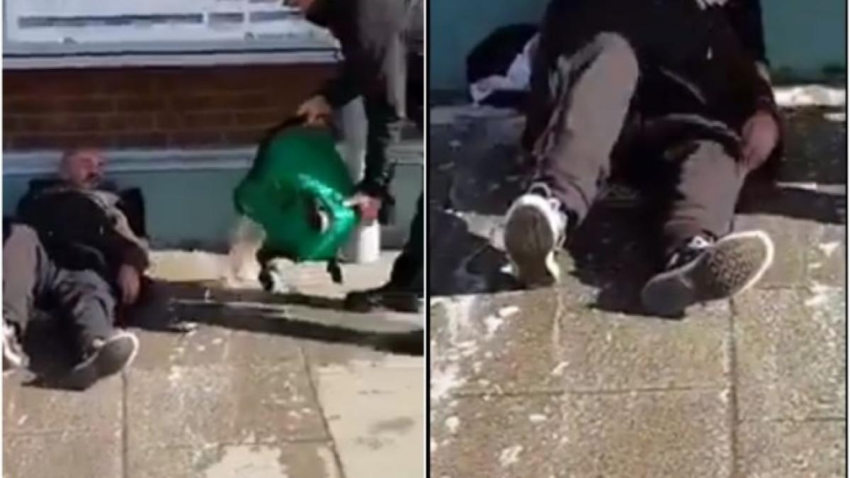 situatie revoltatoare in marea britanie un om al strazii umilit in fata tuturor trecatorilor