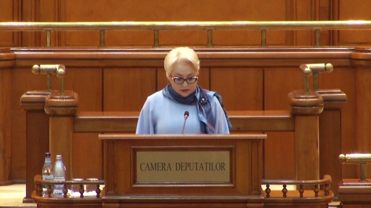 viorica dancila replica dura in parlament aruncati atata venin in jurul dumneavoastra ca ati face
