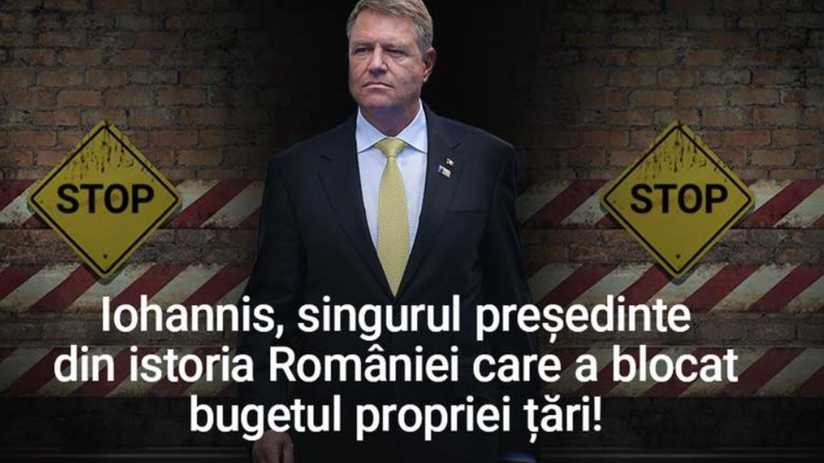 reactia psd la respingerea bugetului de catre presedintele iohannis
