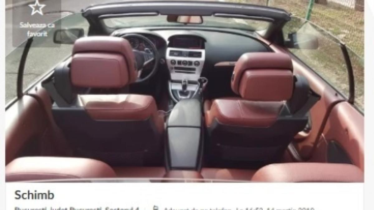 gasise masina lui viktor de vanzare pe un site de anunturi cand a citit detaliile nu se poate asa