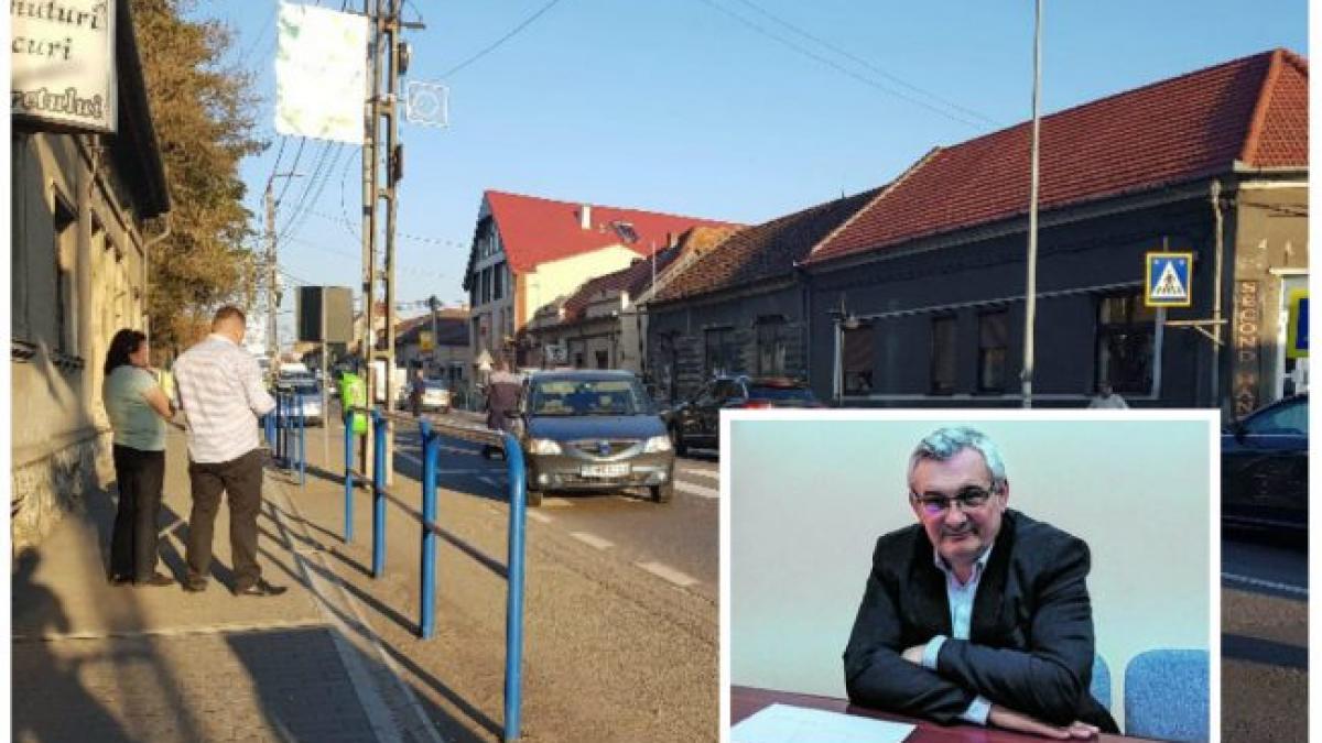 primar accidentat de un autoturism pe trecerea de pietoni