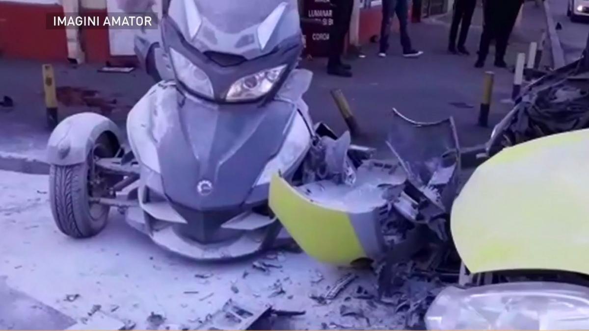 accident grav in capitala un barbat a facut infarct la volan si a lovit mai multe masini circulatia