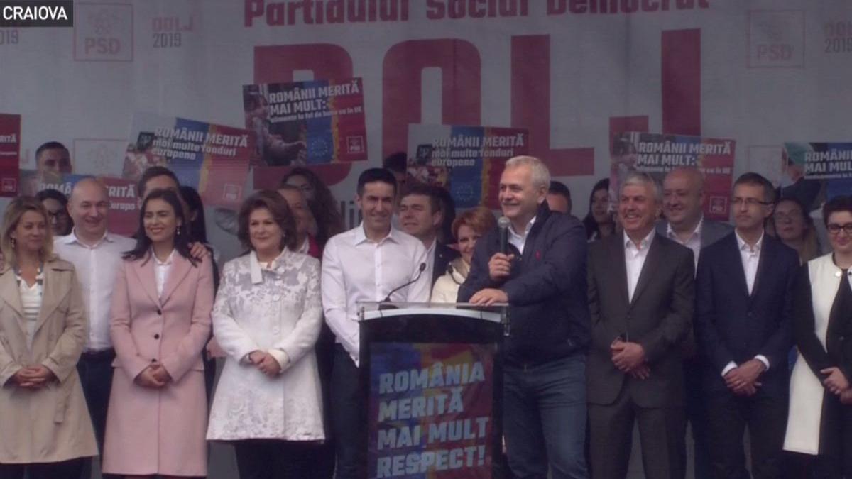 mesajul lui liviu dragnea la mitingul psd din craiova