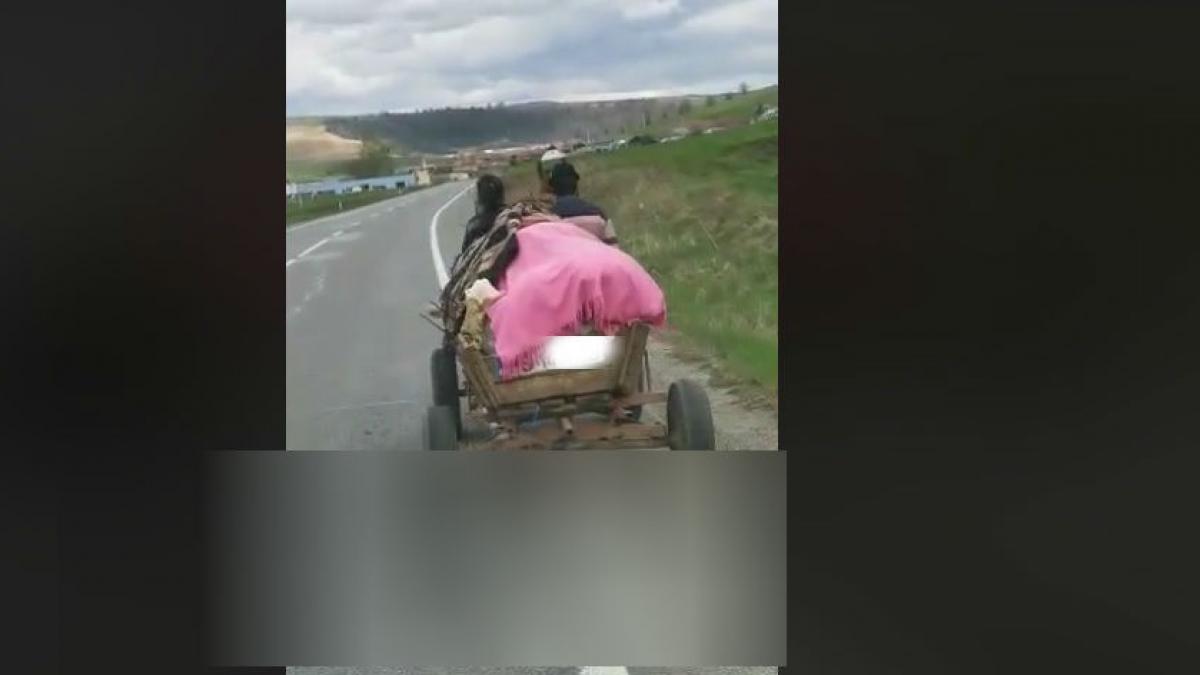 paul mergea cu masina spre rupea brasov cand a vazut o caruta pe marginea soselei cand s a uitat