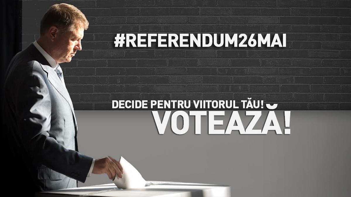 klaus iohannis a inceput campania pentru referendum ce a aparut pe pagina de facebook a