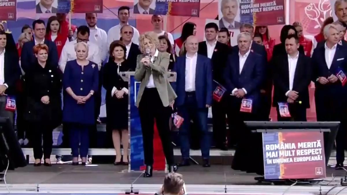 carmen avram la mitingul psd de la galati am ajuns sa traim intr o tara inundata in ura si minciuna