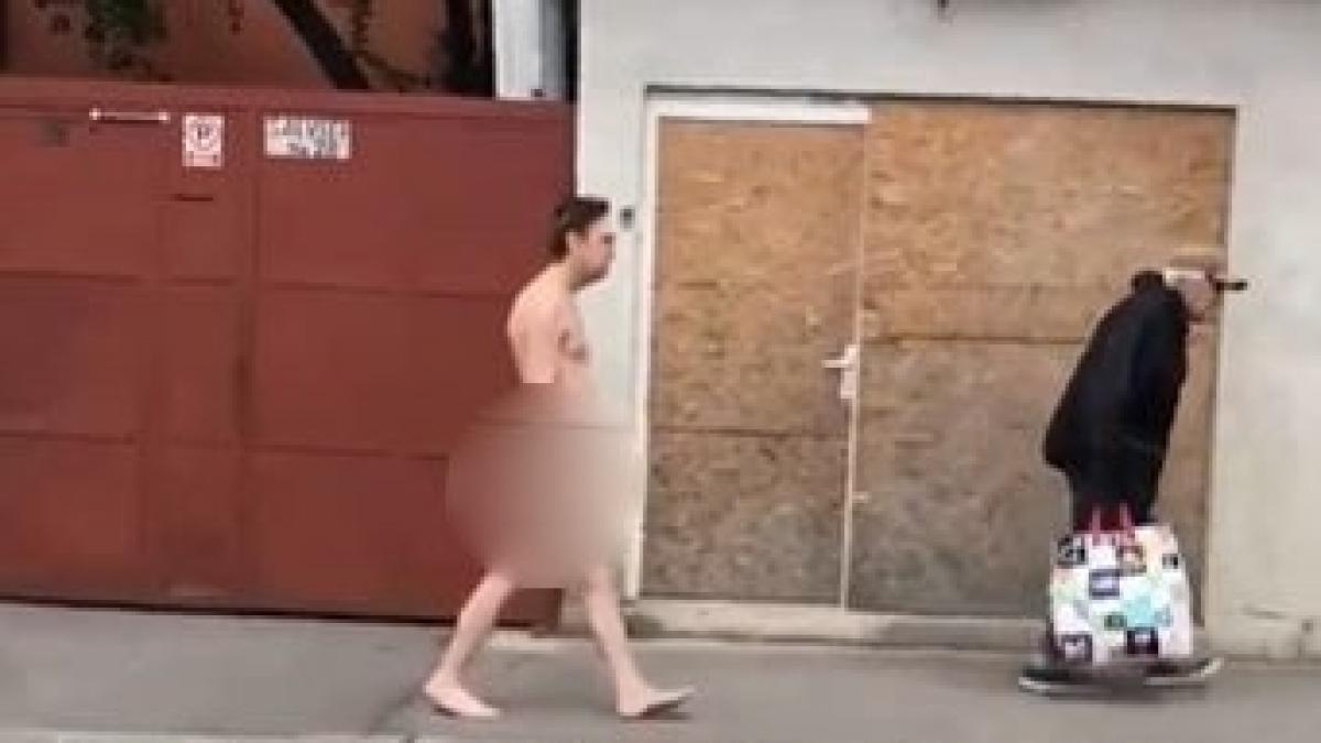 un barbat a alergat timp indelungat in curtea unei scoli din bucuresti e incredibil ce a patit la