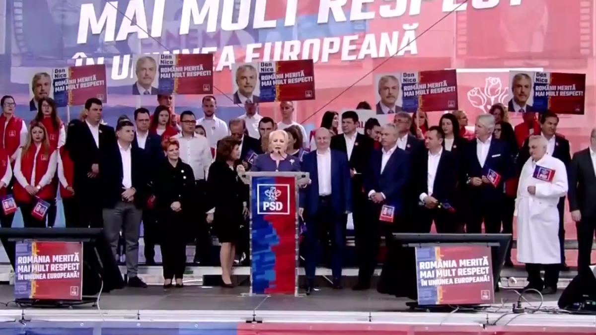 viorica dancila la mitingul psd de la galati am cerut presedintelui sa ceara aderarea la spatiul
