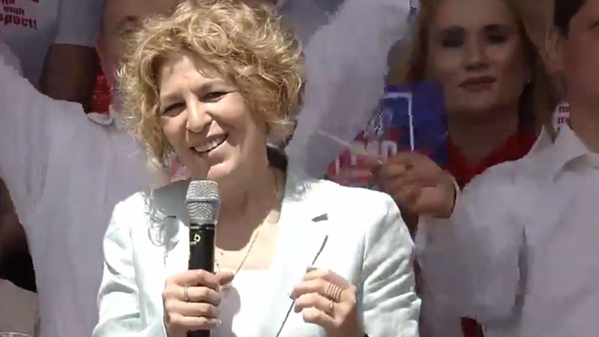 carmen avram la mitingul psd de la targoviste alegeti partidul care v a marit salariile