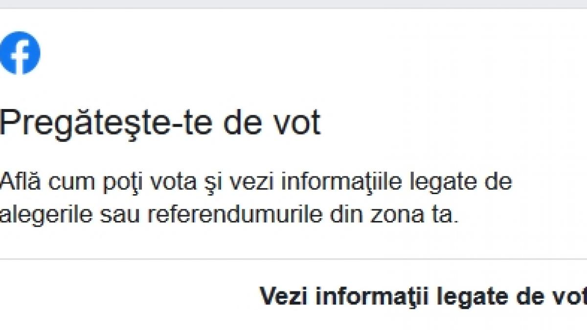 facebook a intrat in campanie electorala foto