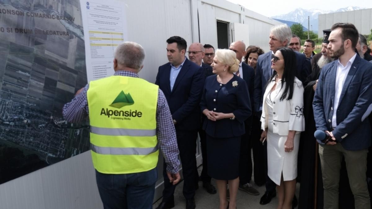 viorica dancila la semnarea finantarii sectorului predeal cristian din autostrada bucuresti brasov