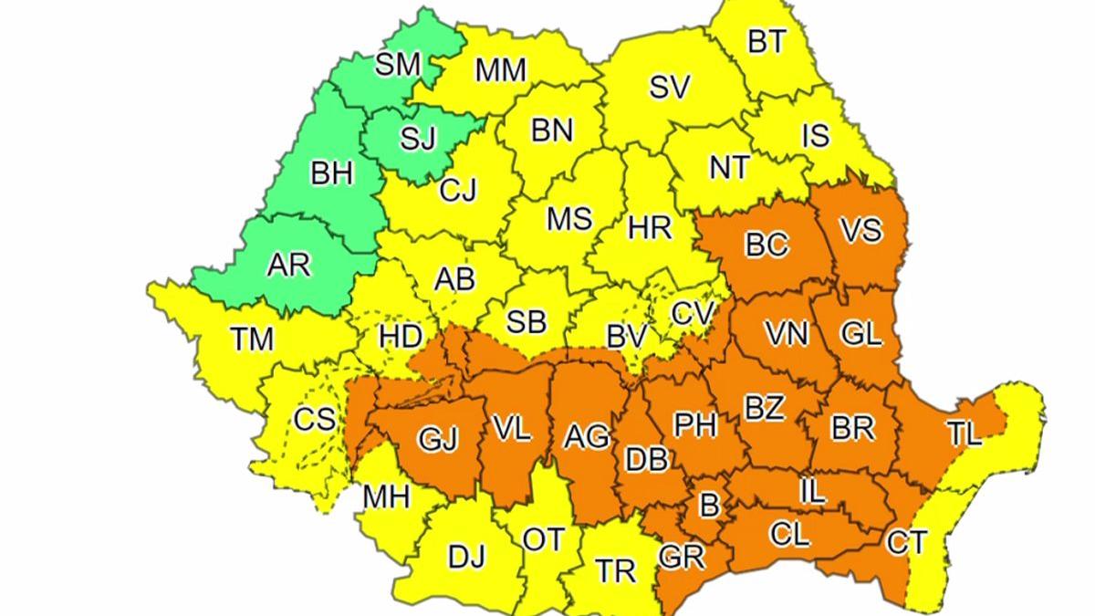 alerta meteo cod portocaliu de vijelii in timpul vizitei papei in capitala