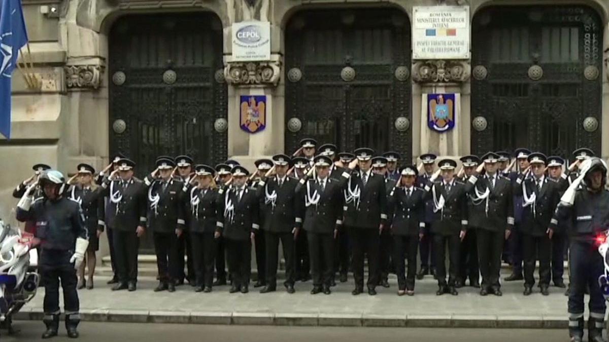 momente emotionante in memoria politistului ucis