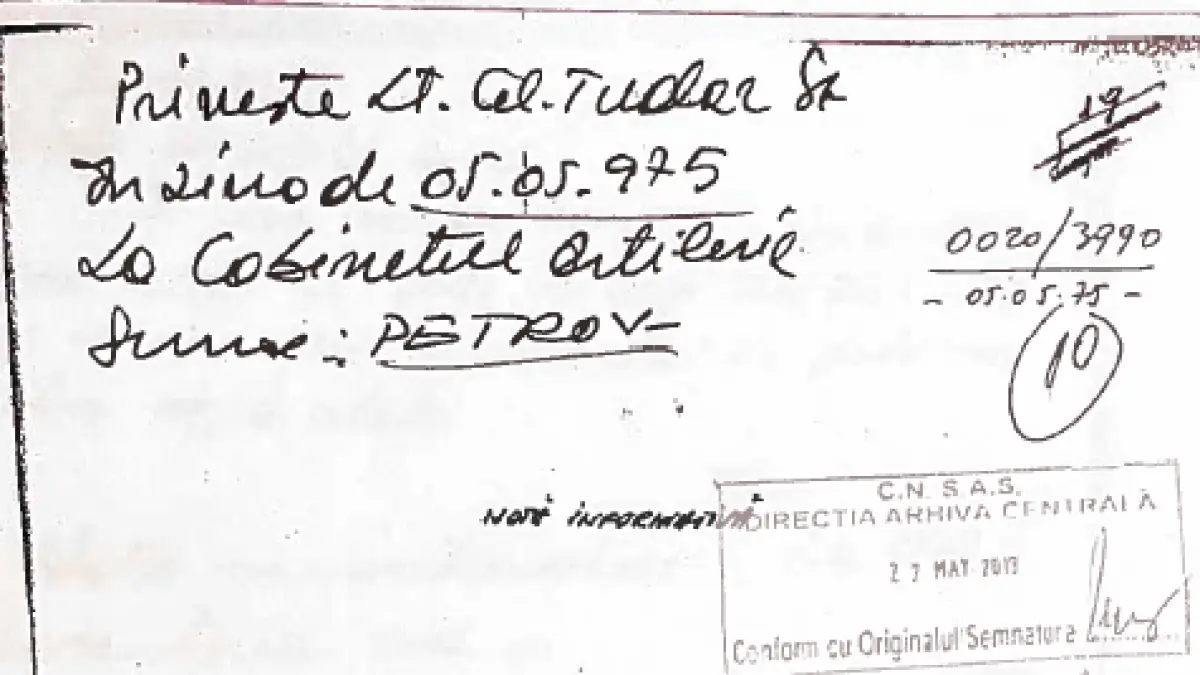 documente cum si ar fi turnat traian basescu colegii la securitate elevul sergent dimitriu cornel