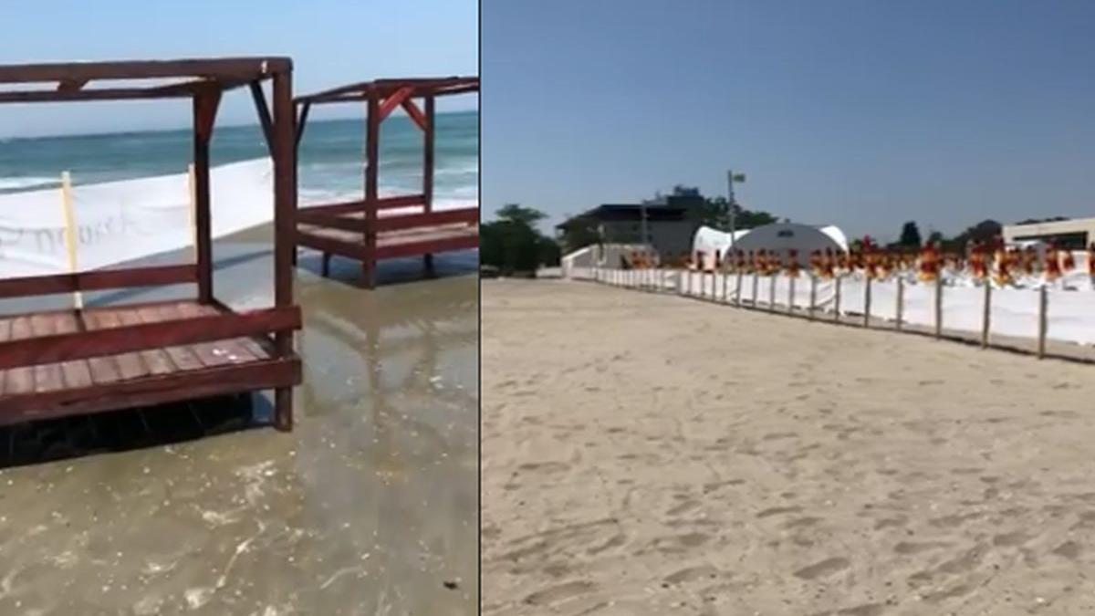 imagini revoltatoare in statiunea mamaia administratorul unui sector de plaja a blocat cu un gard