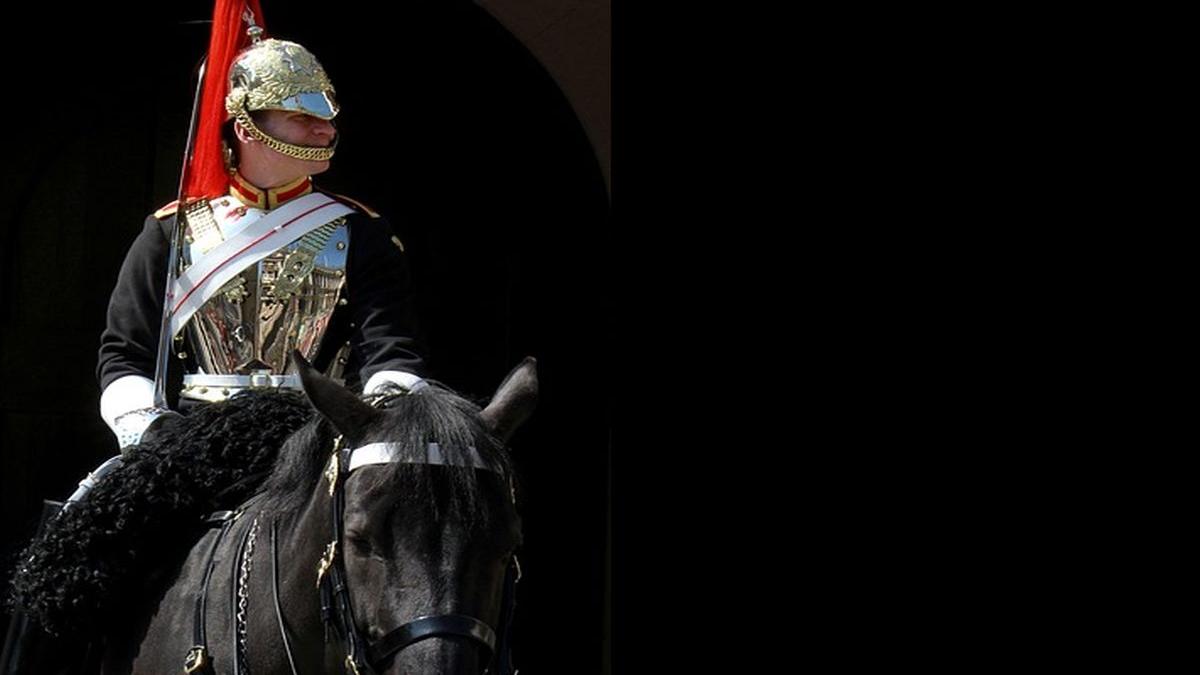 imagini dramatice la londra un soldat a cazut de pe cal chiar in fata reginei elisabeta