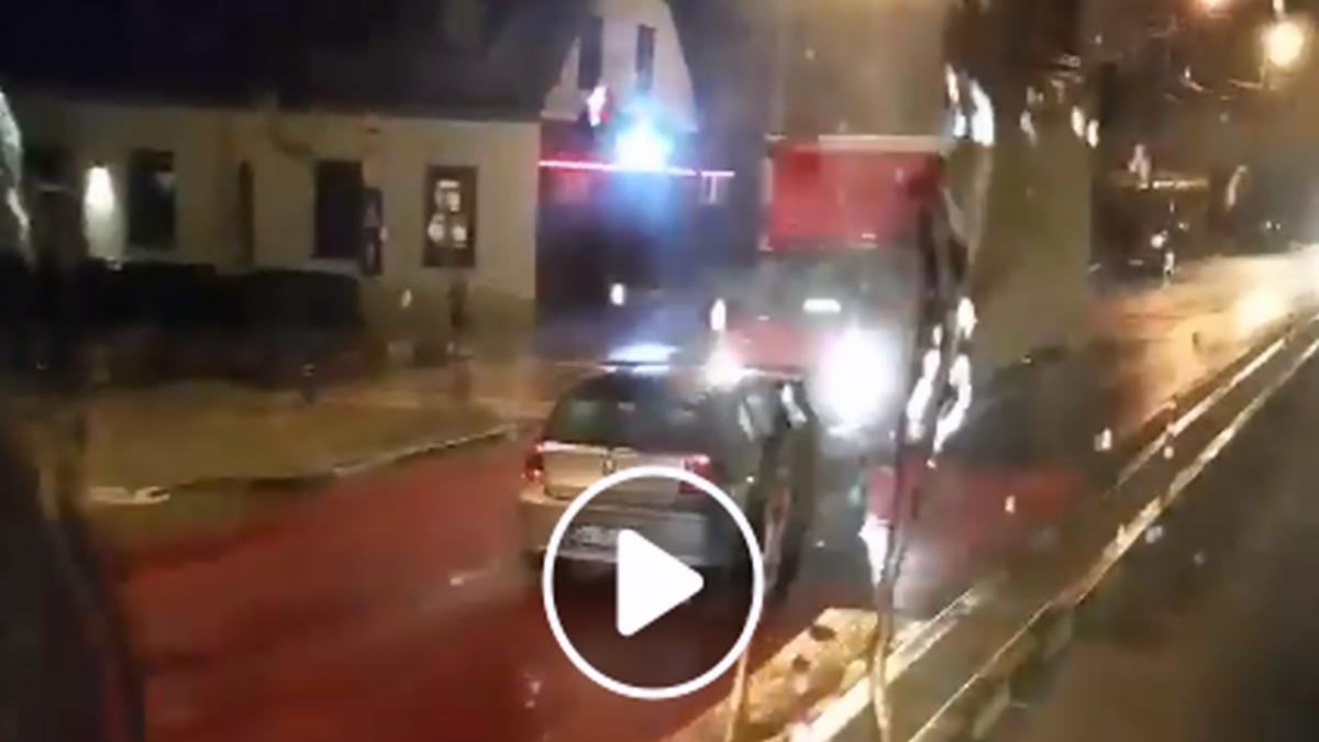 un sofer beat din ghimbav a patruns pe contrasens cu masina lovind frontal un camion care circula