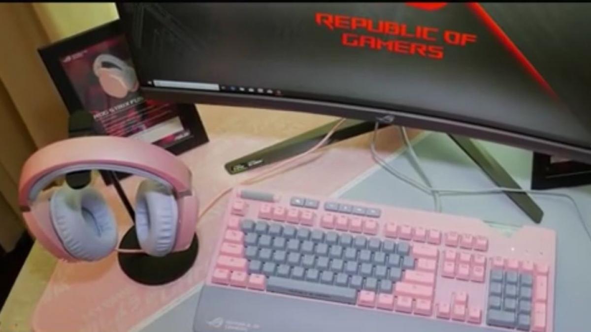 24 it accesorii roz pentru gameri