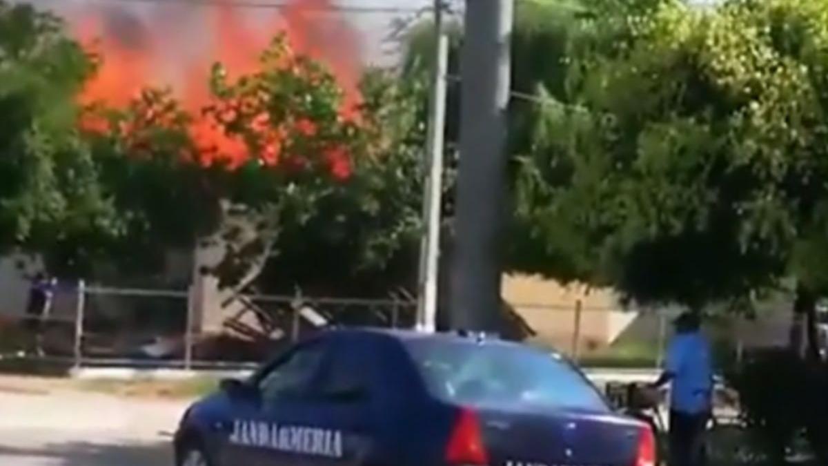 explozie devastatoare urmata de un incendiu puternic la o gradinita din braila mai multe echipaje