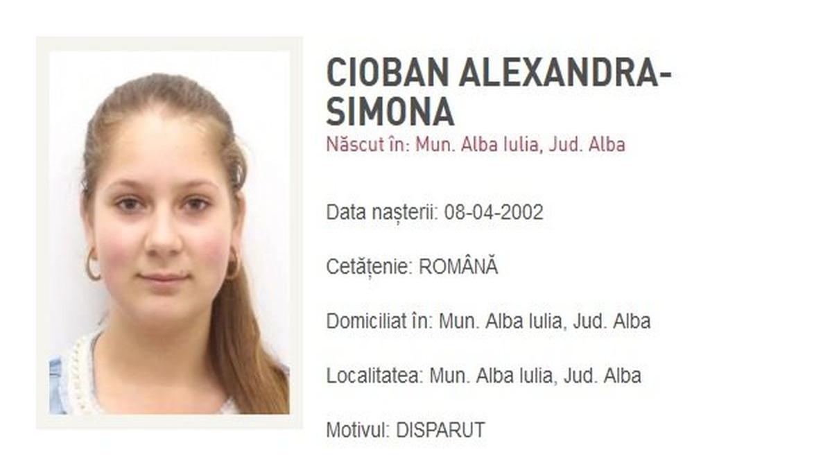 o minora din alba iulia a plecat de acasa si nu s a mai intors politia o cauta