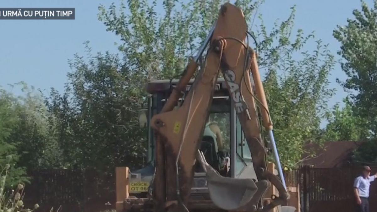 noi imagini din ancheta de la caracal procurorii au inceput sapaturile in curtea lui gheorghe dinca