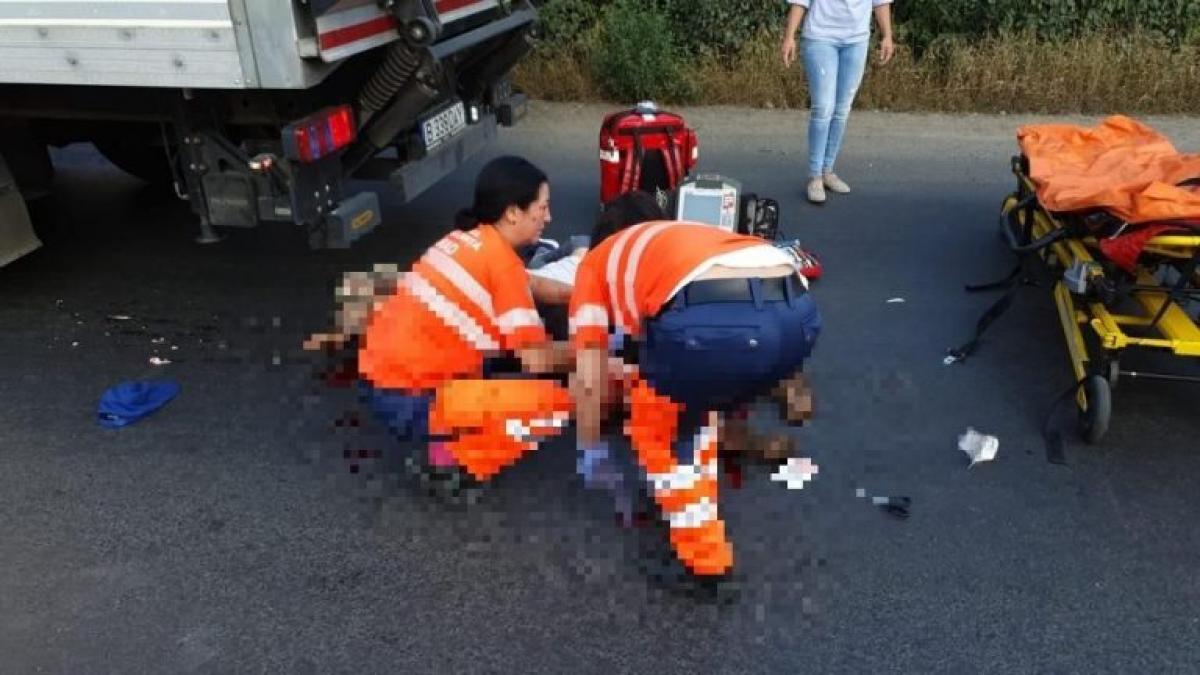 tragedie in arad o femeie si nepotul ei de 6 ani spulberati de un camion pe trecerea de pietoni foto