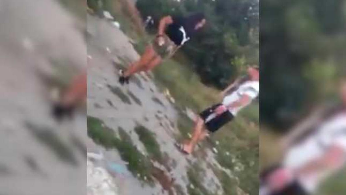 imagini socante surprinse in medgidia fata de 13 ani lovita amenintata si injurata vrei sa te bag