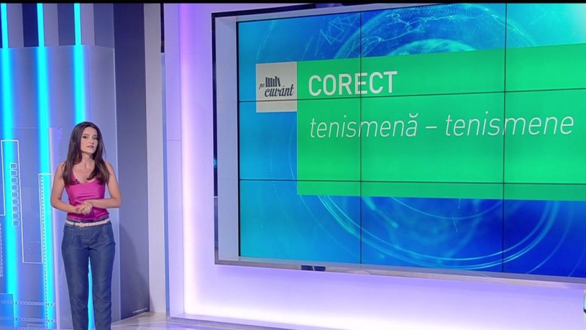 pe cuvant cu ana iorga care este femininul corect de la tenismen