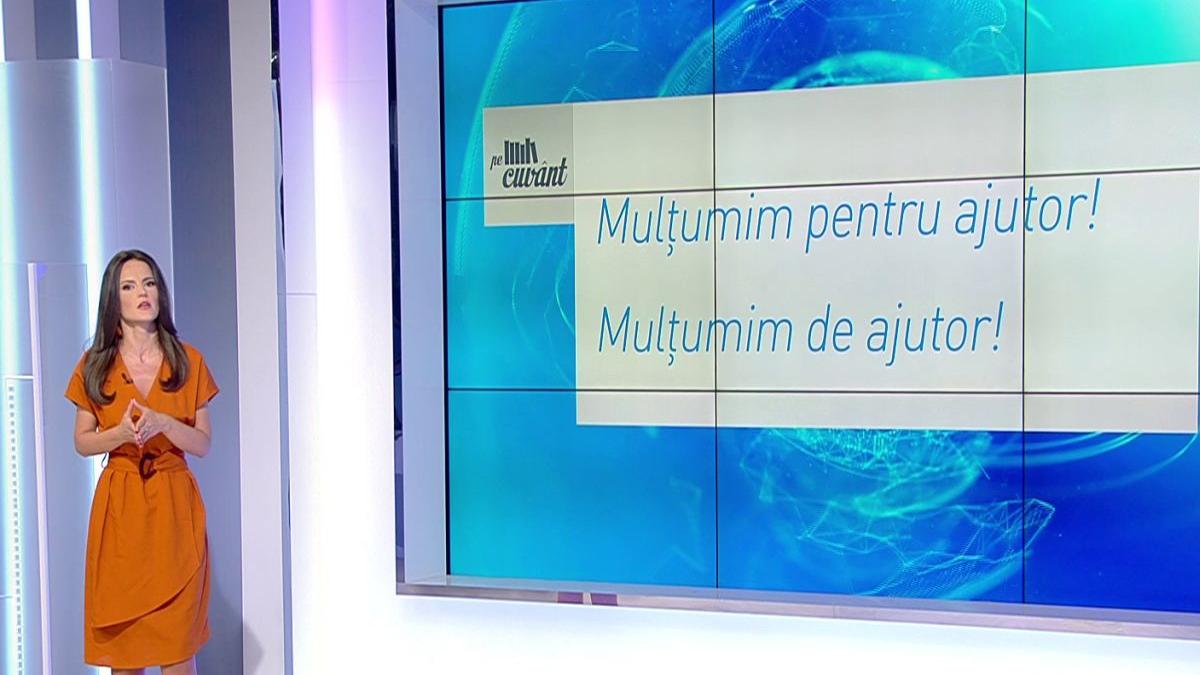 pe cuvant cu ana iorga cum spunem corect multumesc de sau pentru ceva