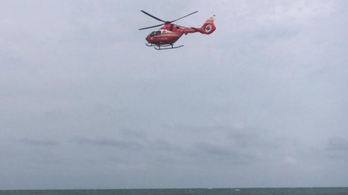 tanar in pericol de inec la vama veche a fost solicitat elicopterul smurd video