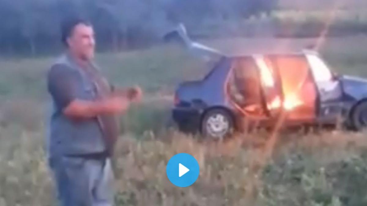 un cioban din cluj si a incendiat masina de suparare barbatul se lupta cu interlopii locali nu mai