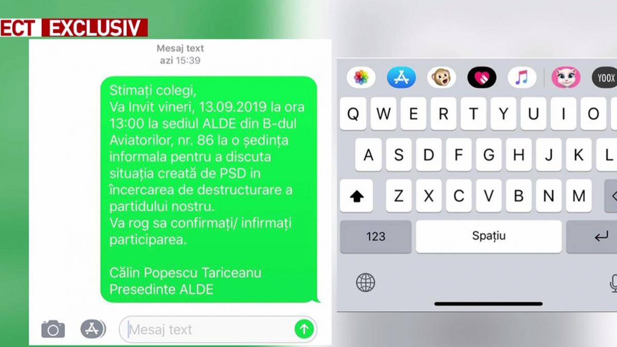 sms incendiar tariceanu apel disperat la colegi