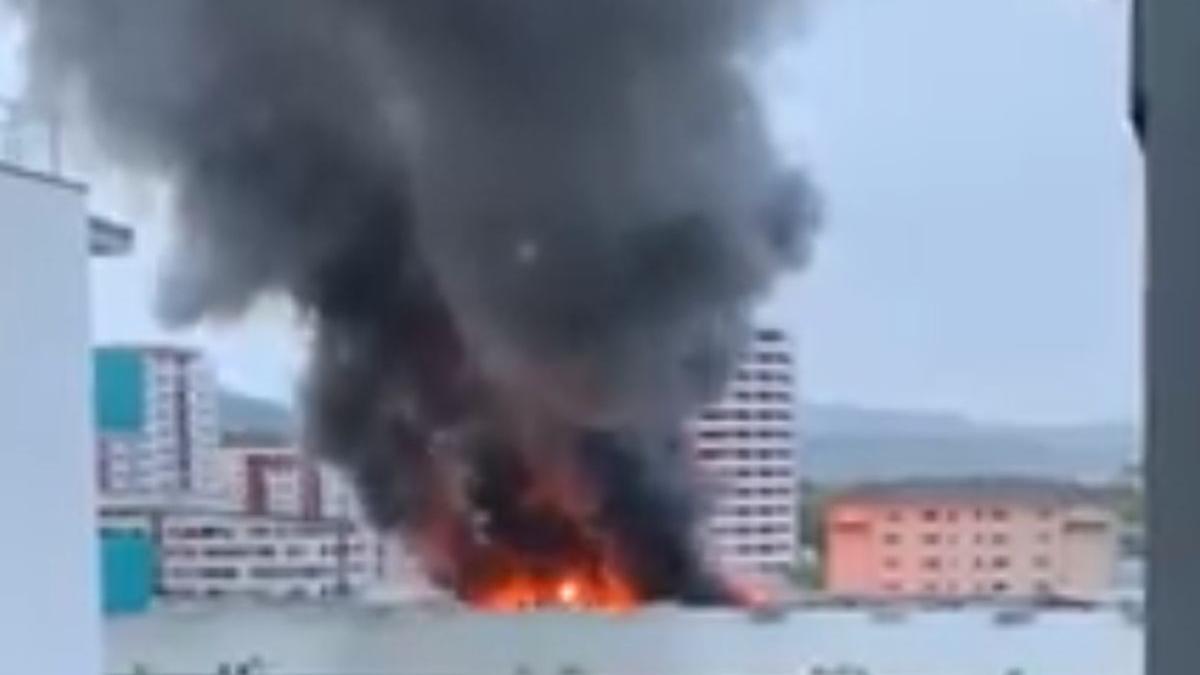 incendiu puternic la un depozit din cluj pompierii intervin cu efective marite