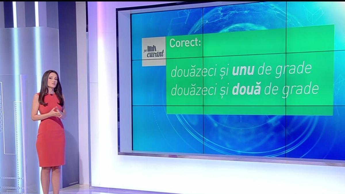 cum este corect douazeci si unu sau douazeci si una de grade