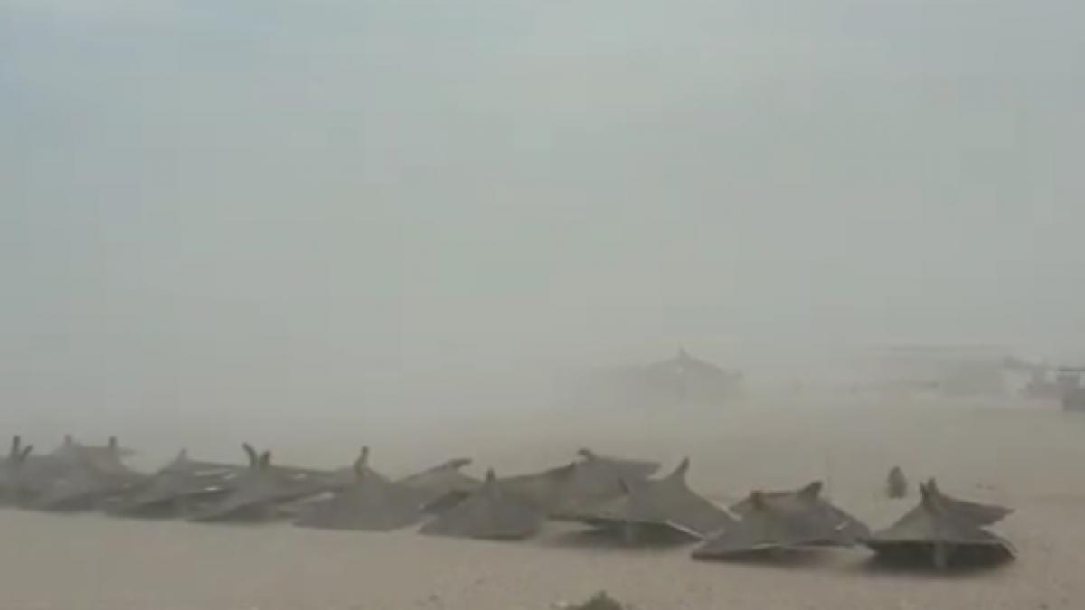 video fenomen straniu pe litoralul romanesc oamenii au luat o la fuga