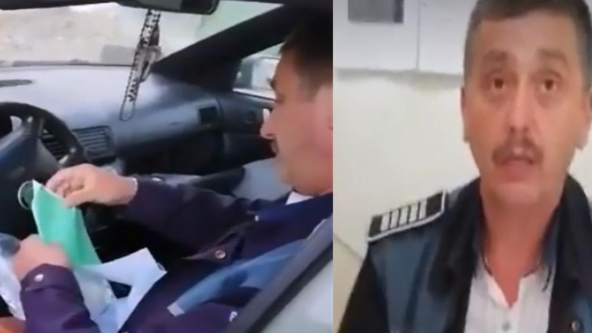 un politist din alba a fost prins in trafic fara asigurare la masina chiar de un coleg imaginile au