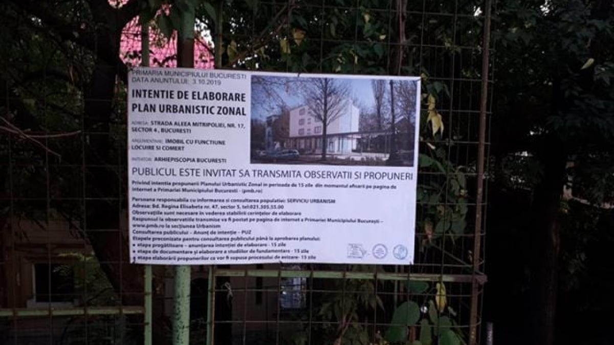 arhiepiscopia bucurestilor vrea sa ridice un bloc de trei etaje pe dealul patriarhiei un ong