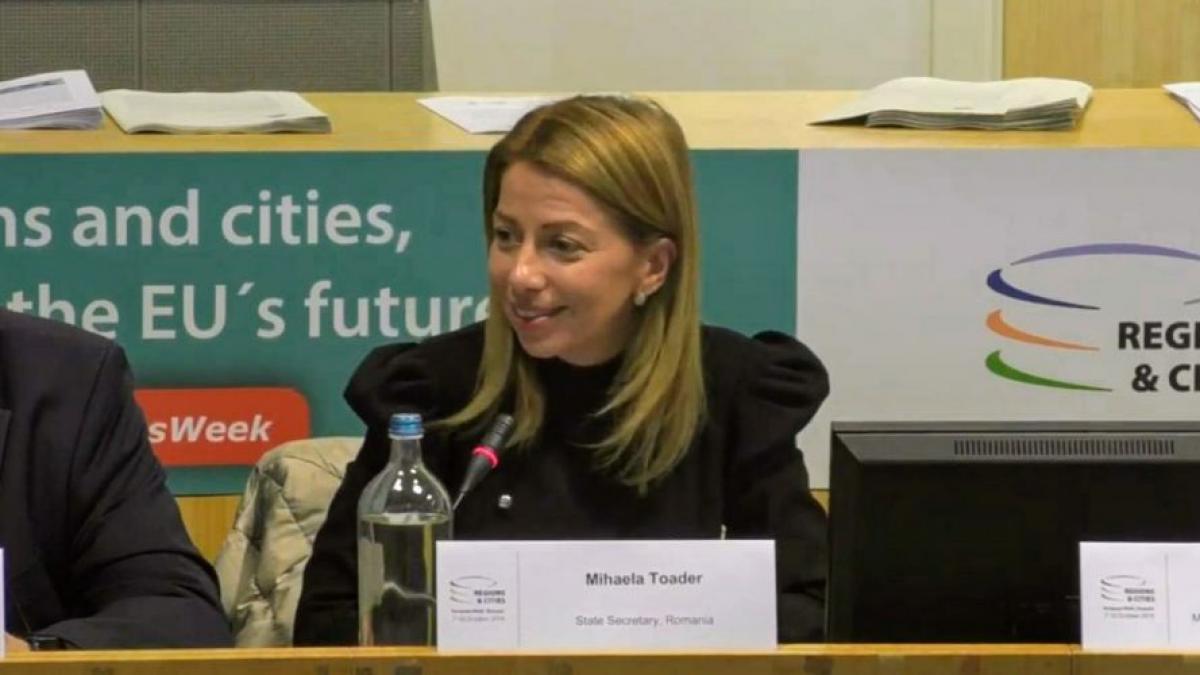 mihaela toader la saptamana europeana a regiunilor si oraselor sustinem orice initiativa care